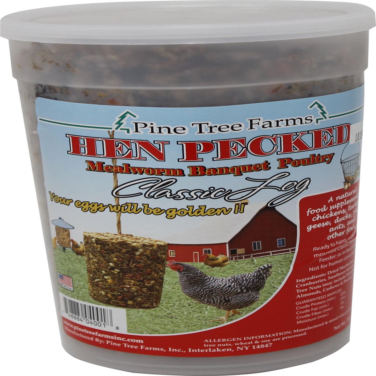 Hen Pecked Mealworm Banquet Poultry Classic Log - 28 OZ