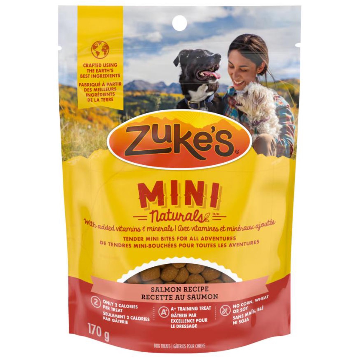 Zukes Mini Naturals Salmon Recipe Dog Treats (CA)