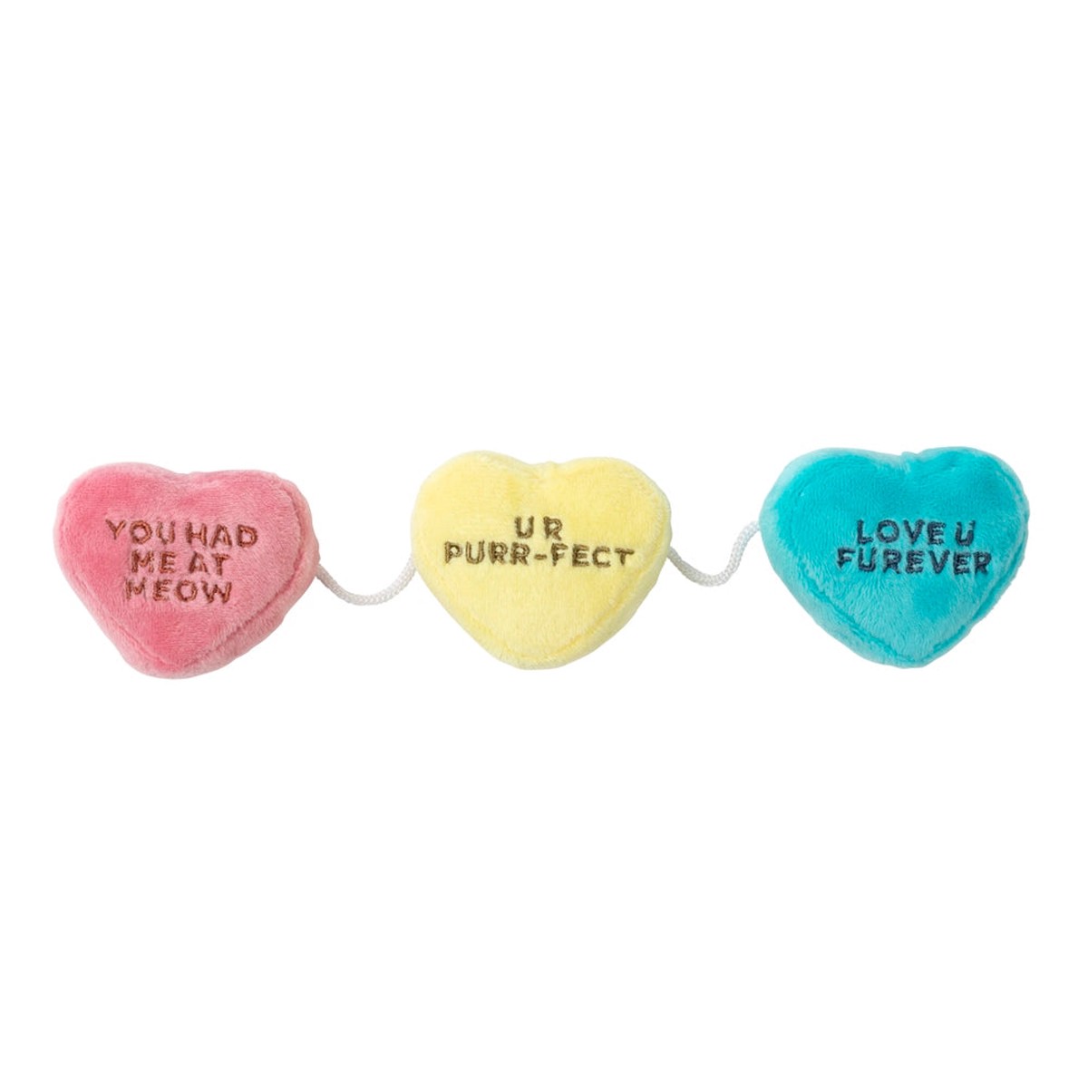 15% OFF: FuzzYard Candy Hearts Plush Cat Toy